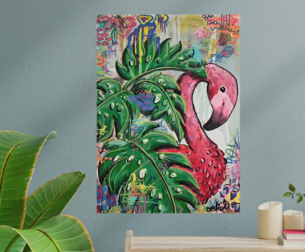 Flamingo Graffiti