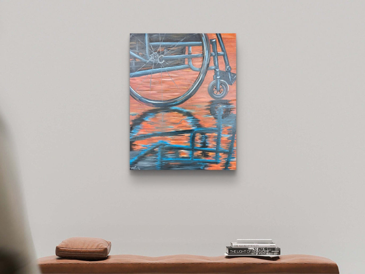 wheelchair painting disability grief